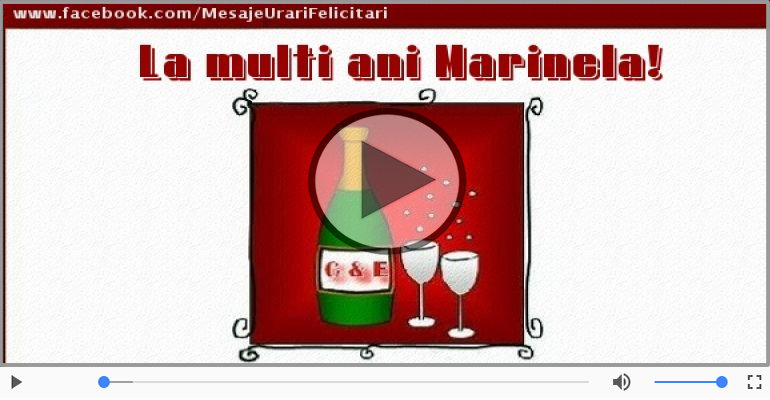 A mai trecut un an, La multi ani Marinela!