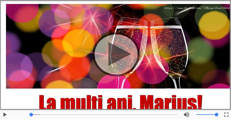 A mai trecut un an, La multi ani Marius!