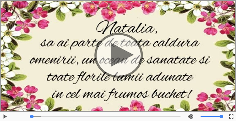 La multi ani, Natalia!