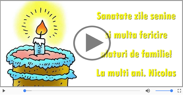 La multi ani, Nicolas!