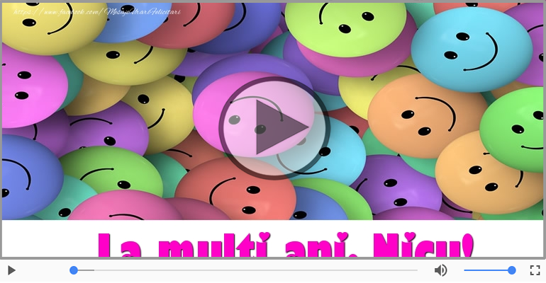 Felicitare muzicala de la multi ani pentru Nicu!