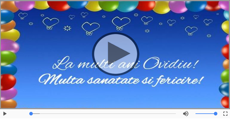 La multi ani, Ovidiu!