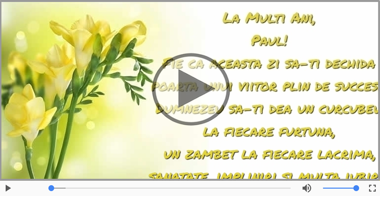 La multi ani, Paul!
