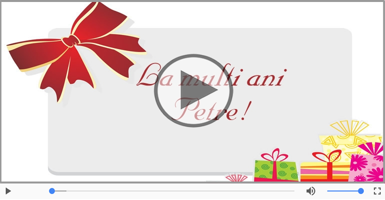 Felicitare muzicala - Happy Birthday Petre!