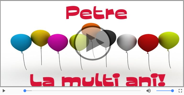 A mai trecut un an, La multi ani Petre!