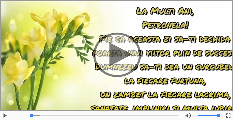 La multi ani, Petronela!