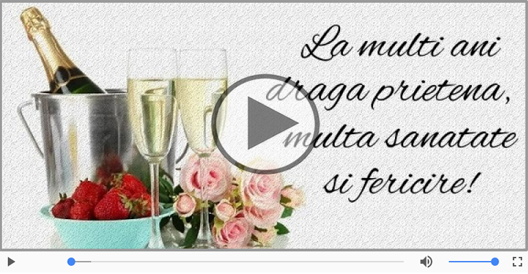 La multi ani, Draga prietena!