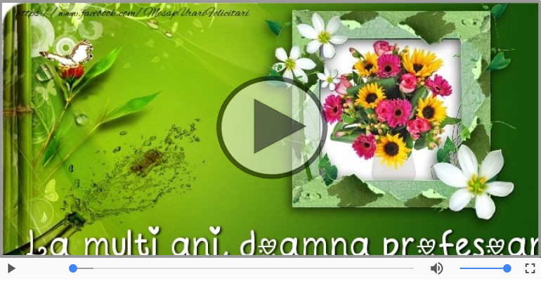 A mai trecut un an, La multi ani Doamna profesoara!