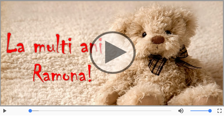 Felicitare muzicala - La multi ani, Ramona!