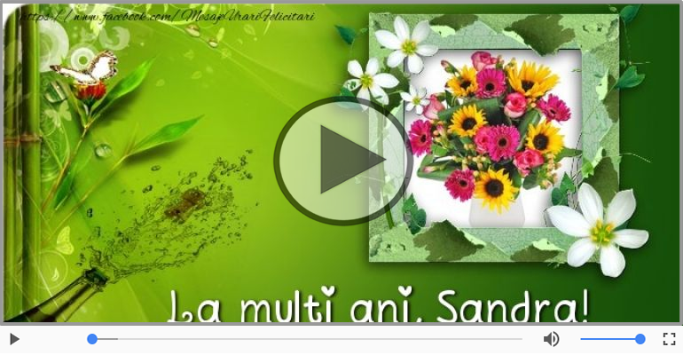 A mai trecut un an, La multi ani Sandra!