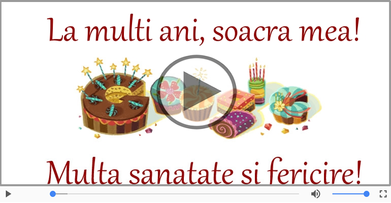 Felicitare muzicala - Happy Birthday Soacra mea!
