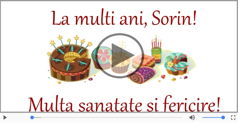 Felicitare muzicala - Happy Birthday Sorin!