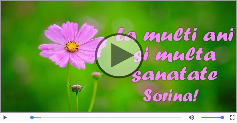 Felicitare muzicala - La multi ani, Sorina!