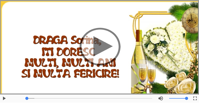 Felicitare muzicala - Happy Birthday Sorina!