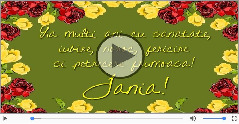Felicitare muzicala de la multi ani pentru Tania!