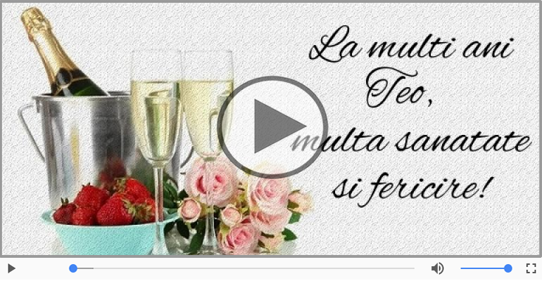 La multi ani cu sanatate, Teo!