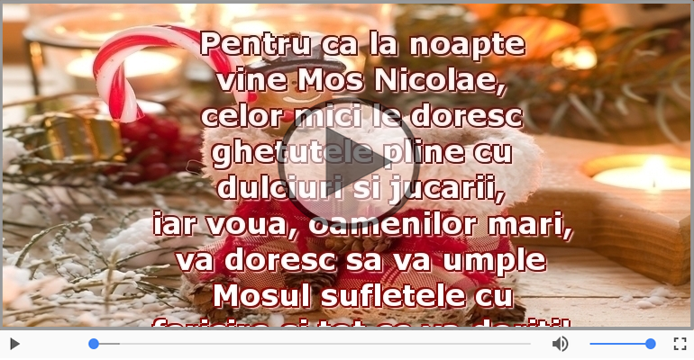 Urare de Moș Nicolae