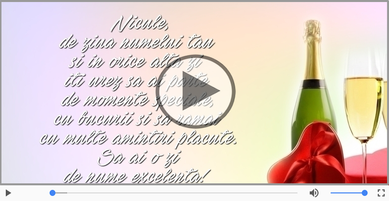 Sa ai o zi de nume excelenta!