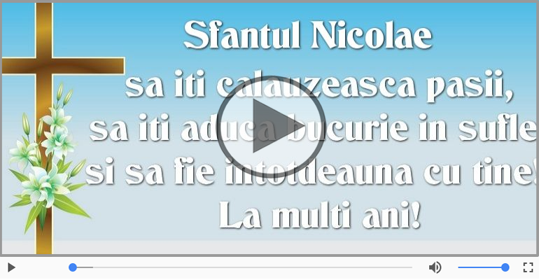 La multi ani cu sanatate de Mos Nicolae!
