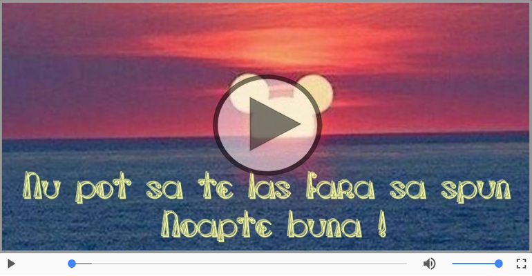 Noapte bună!