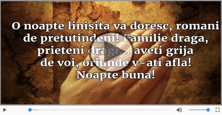 Noapte buna, prieteni!
