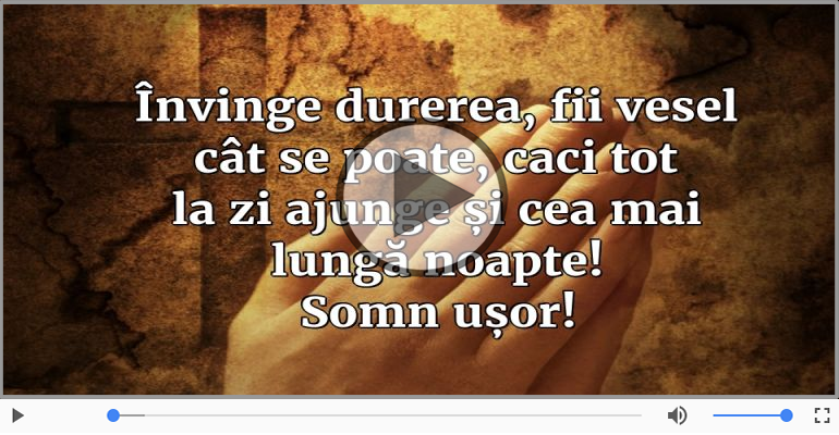 Noapte buna, prieteni!