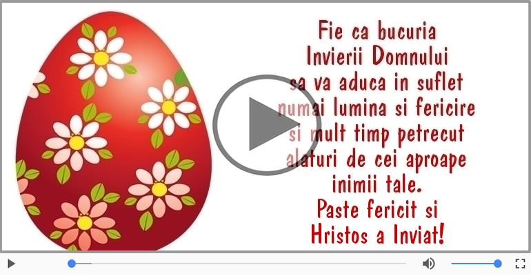 Paste fericit si Hristos a Inviat!