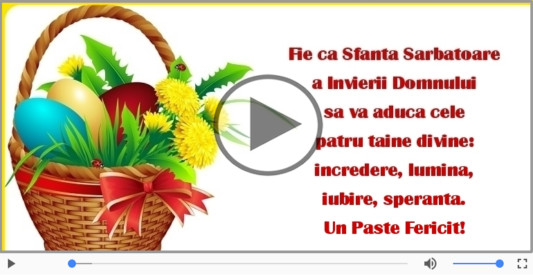 Un Paste Fericit!