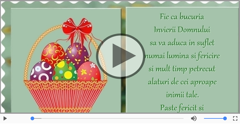 Paste fericit si Hristos a Inviat!