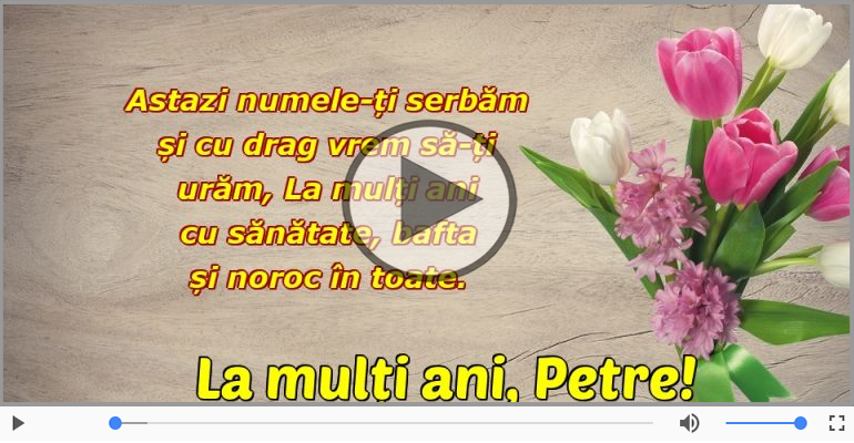 La multi ani cu sanatate de Sfintii Petru si Pavel!