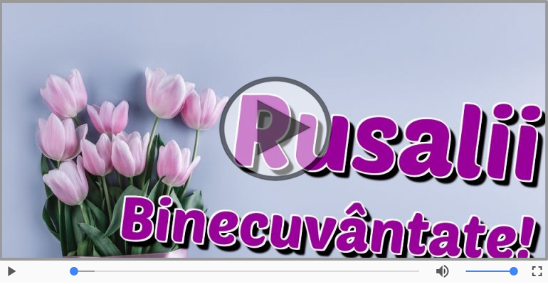 Felicitare muzicala de Rusalii