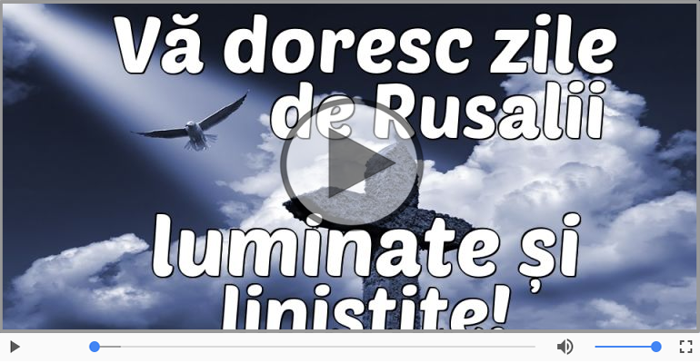 Felicitare muzicala de Rusalii