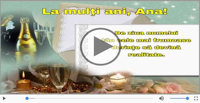 Felicitare muzicala si animata de Sfanta Ana