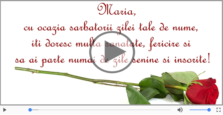 La multi ani de Sfanta Maria!