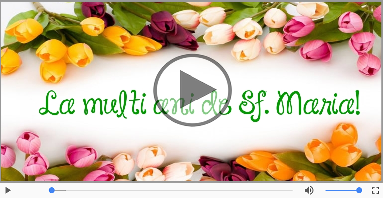 Felicitare muzica de Sfanta Maria!