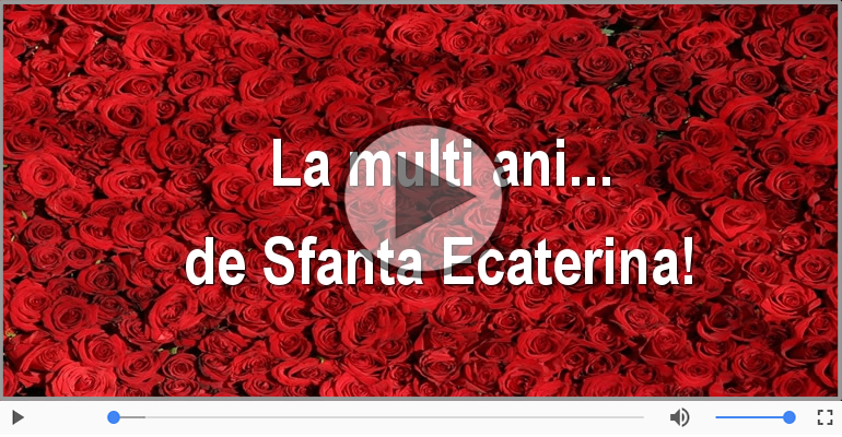 Felicitare muzica de Sfanta Ecaterina!