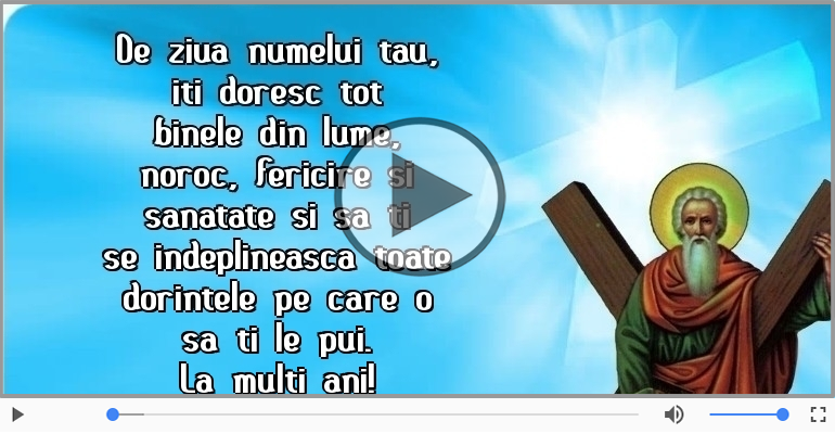 La multi ani de Sfantul Andrei!