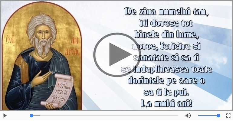 La multi ani de Sfantul Andrei!