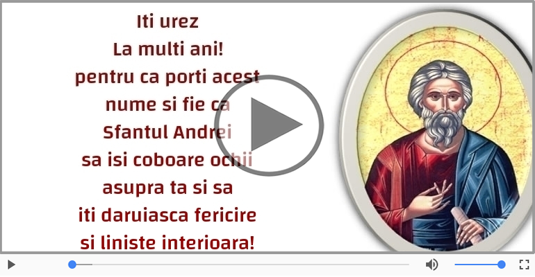 Iti urez La multi ani! de Sfantul Andrei