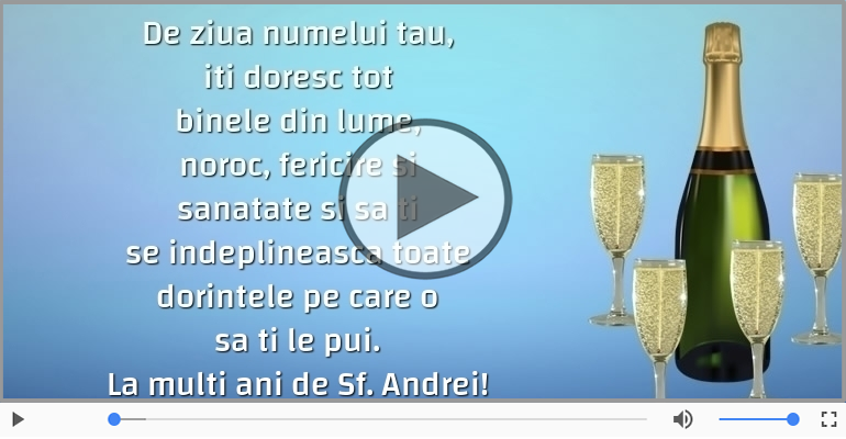 La multi ani de Sfantul Andrei!