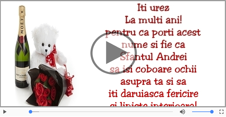 Iti urez La multi ani! de Sfantul Andrei