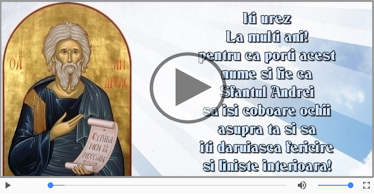 Iti urez La multi ani! de Sfantul Andrei