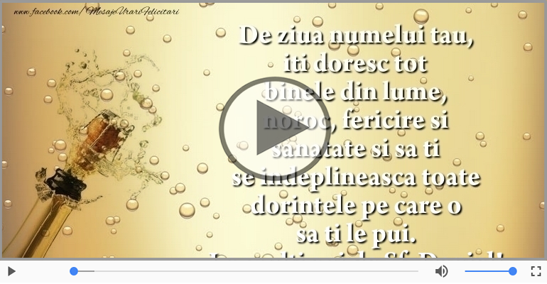 La multi ani de Sfantul Daniel!