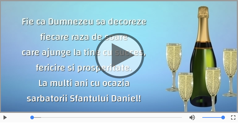 La multi ani cu ocazia sarbatorii Sfantului Daniel!