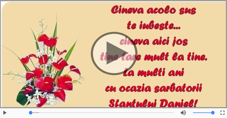 La multi ani cu ocazia sarbatorii Sfantului Daniel!