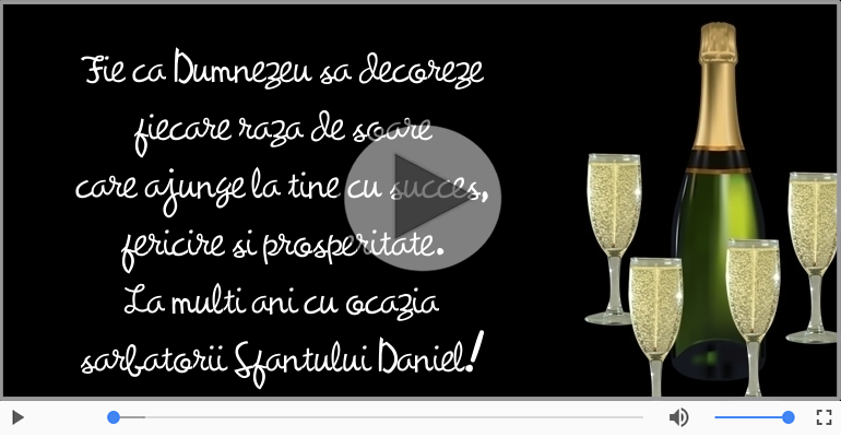 La multi ani cu ocazia sarbatorii Sfantului Daniel!