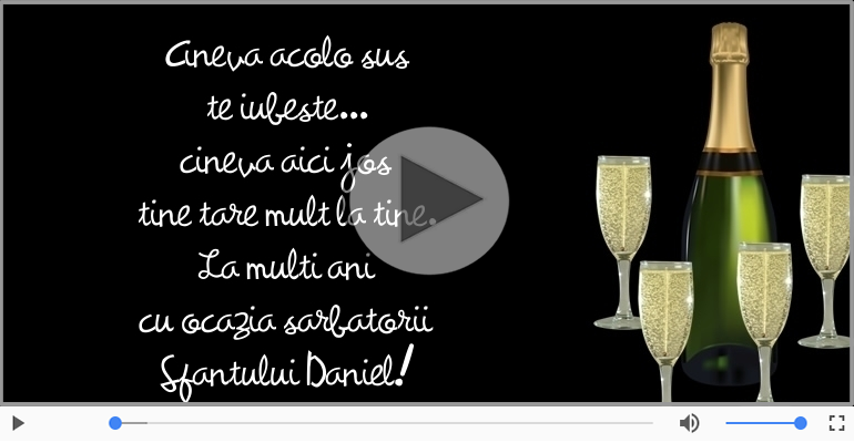 La multi ani cu ocazia sarbatorii Sfantului Daniel!