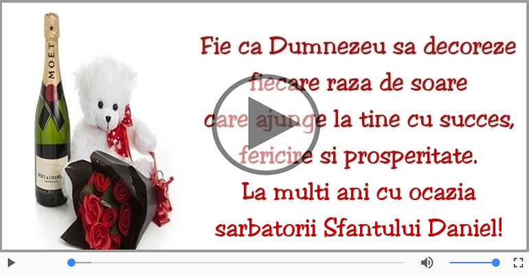 La multi ani cu ocazia sarbatorii Sfantului Daniel!