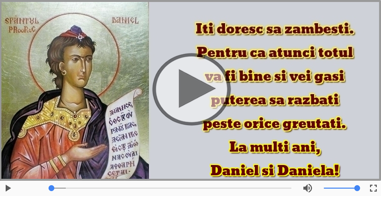 La multi ani, Daniel si Daniela!