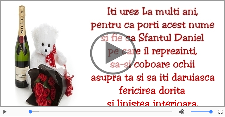 La multi ani de Sfantul Daniel! - 17 Decembrie